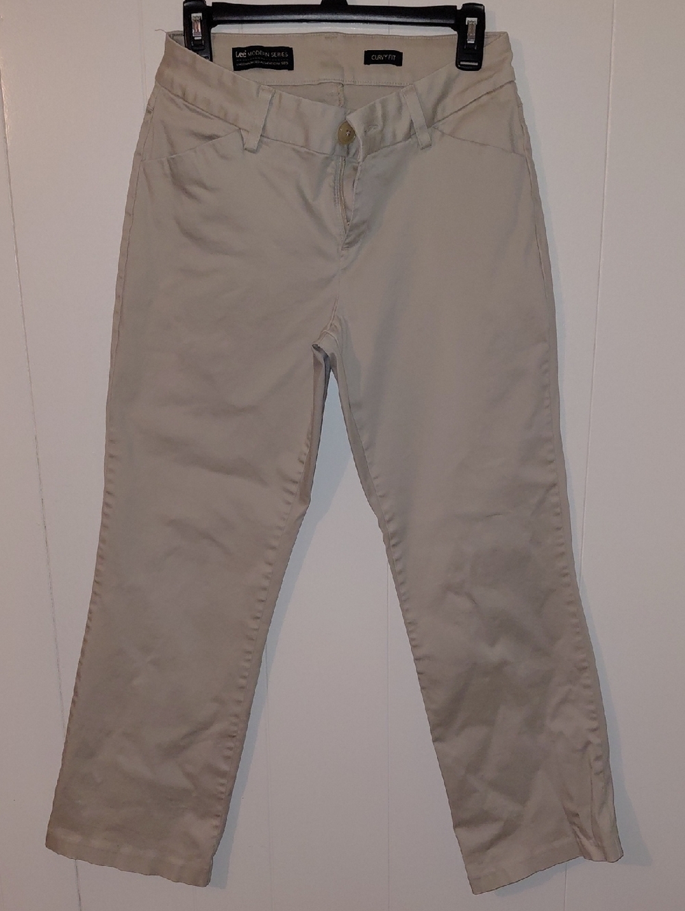 Lee Khaki Straight Leg Chino Pants
